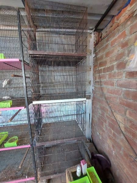 Tower cage and separate 4 cages available. 1