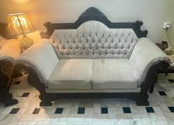 For Sale! SOLID WOOD Sofa Set in 9/10 Condition