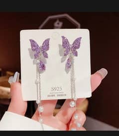 butterfly ear jewellery for women
