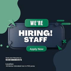 Staff Required 0