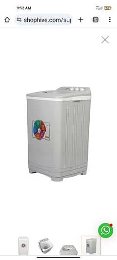 super asia washing machine model SA240 boxx pack condition 10 by 10