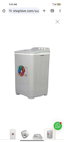 super asia washing machine model SA240 boxx pack condition 10 by 10 0