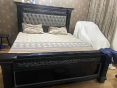 Bed  for sale with 2 side tables and dressing