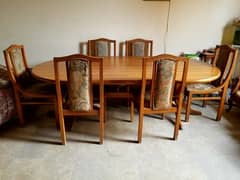 Stylish 8*3 feet Dining Table. Franco Extendable 6 Seater