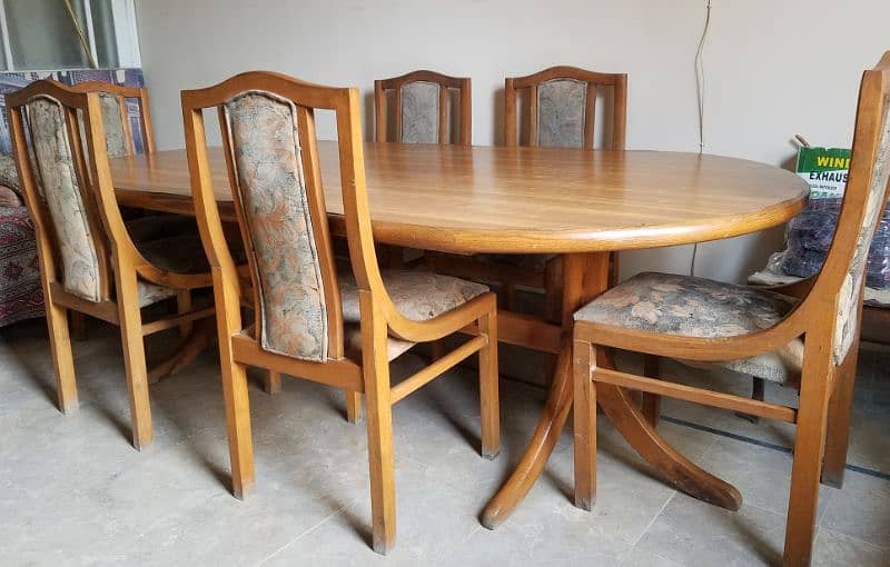 Stylish 8*3 feet Dining Table. Franco Extendable 6 Seater 2