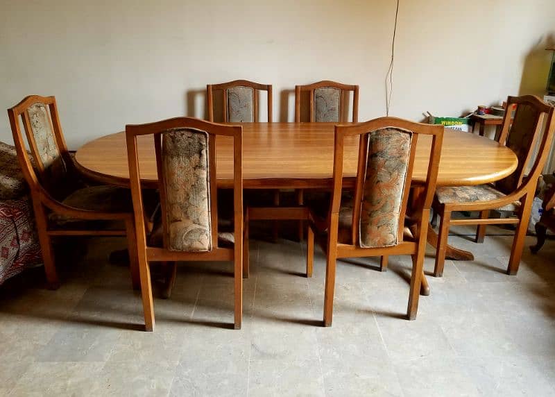 Stylish 8*3 feet Dining Table. Franco Extendable 6 Seater 3