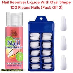 imported 100 PCs of nails | and imported liquid nails polish remover