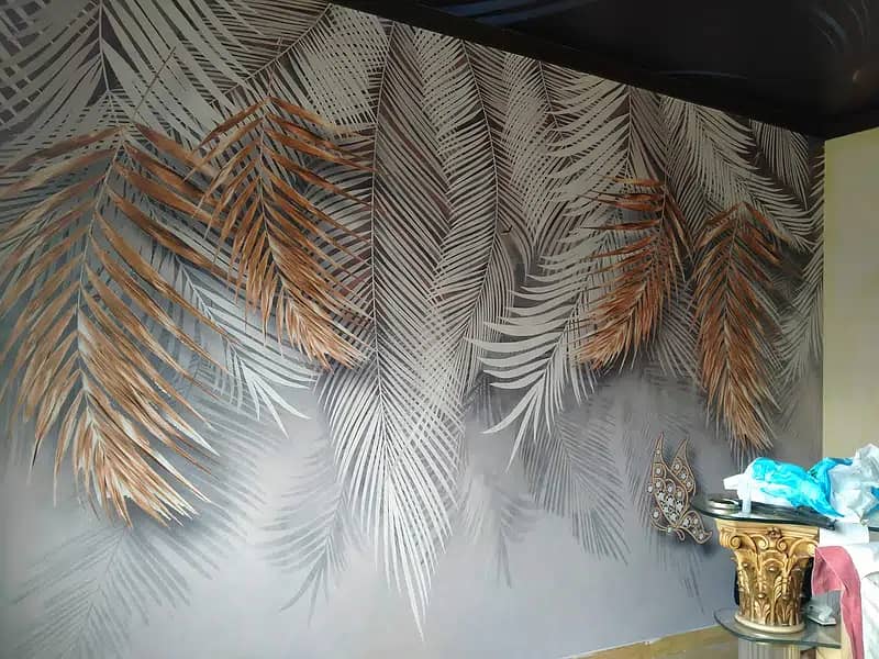 3D wallpaper, wall flex Sheet, pvc wallpaper , wallpaper 9