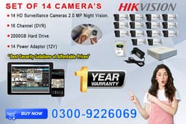 Hikvision Set of 14 CCTV Camera's Bundle 0