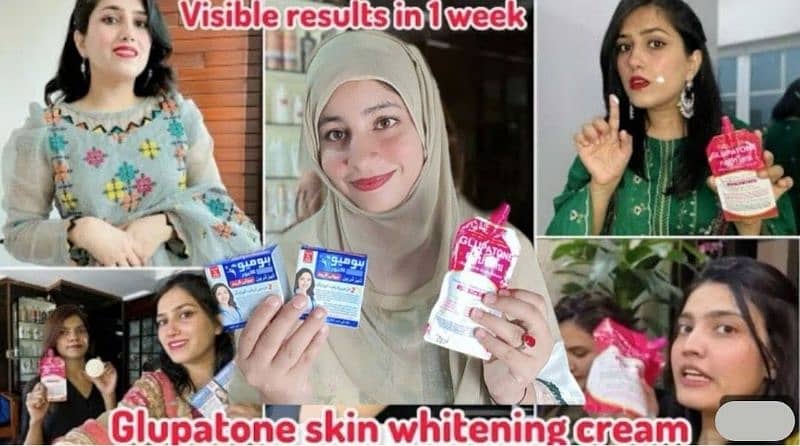 famous  YouTubers tested cream 100 results honeo cure gluaptone 1