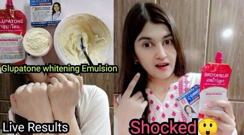 famous  YouTubers tested cream 100 results honeo cure gluaptone 3