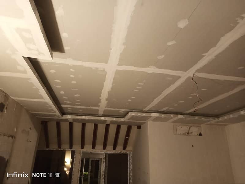 false ceiling, office partition, drywall, gypsum board partition 2