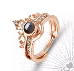 Projection Ring Two Colours Available Silver And Gold
