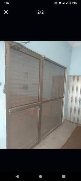 Allominium glass door for shop 1