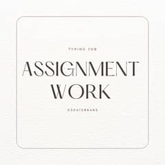 Online Assignment Work | Typing Job | Writing Job | Online Job | work