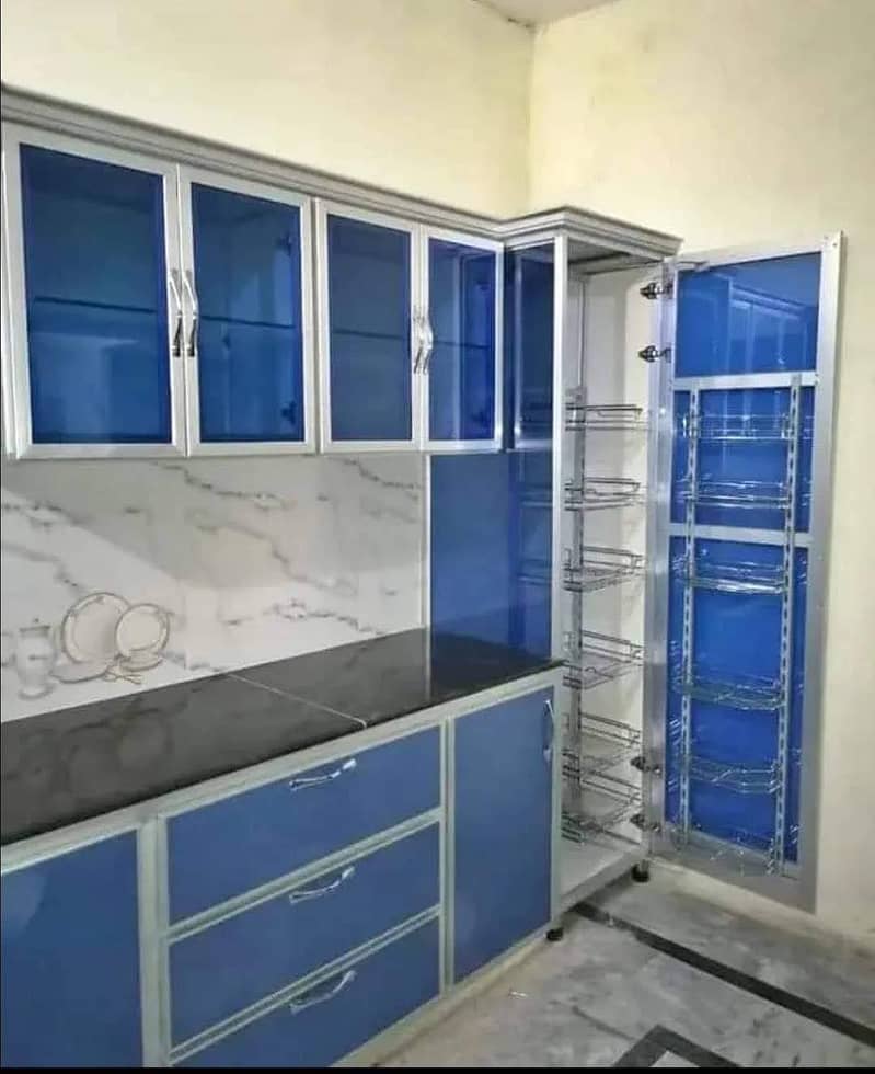 Modren kitchen cabinets/PVC Cabinets/Professional Carpenterr 8