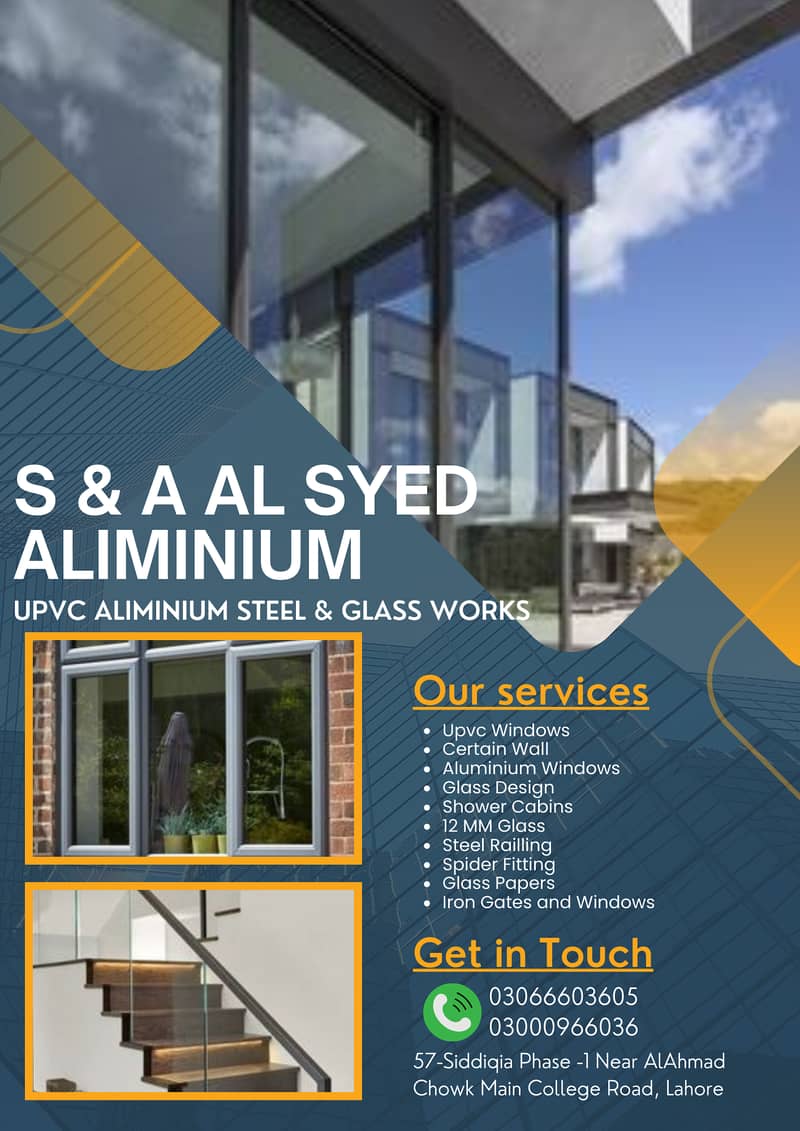 Showers Cabinets/Aluminium Windows and doors/SS Steel/Steel Railling 5