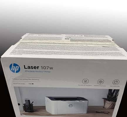 HP 107w Wireless LaserJet Printer (4ZB78A) 0