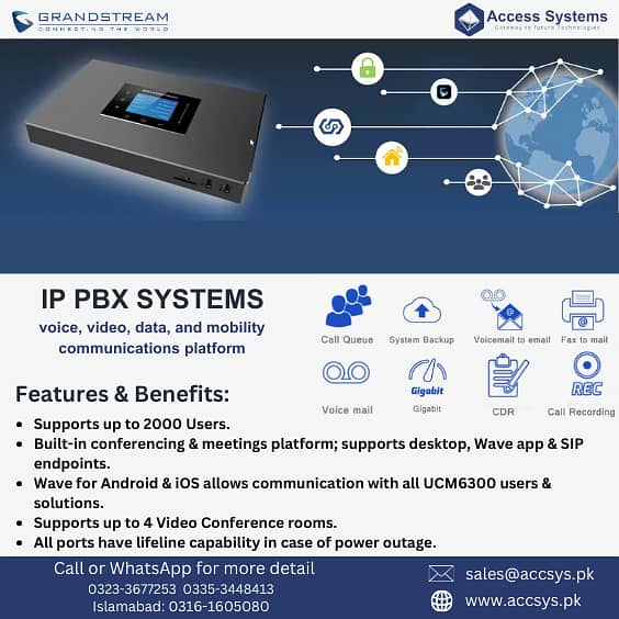 IP Phone Cisco | Grandstream | Polycom | Yealink | Dlink VOIP PBX 6