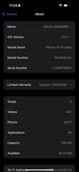 IPHONE 15 PRO MAXX NATURAL TITANIUM 256GB 7