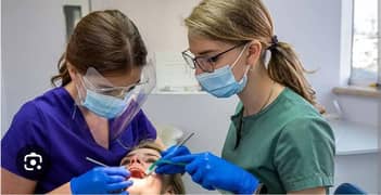 trained dental assistant male