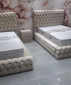 bed set / side table / double bed / single bed / wooden bed King Size 2