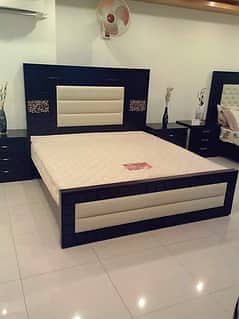 bed set / side table / double bed / single bed / wooden bed King Size 3