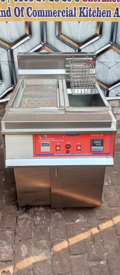 Deep Fryer Hotplate Prep Table Commercial Kitchen Equipment Fast food 0