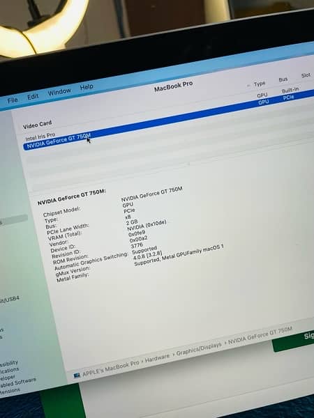 Apple MacBook Pro 2014 Corei7 16/512 2GB Graphics Card 5