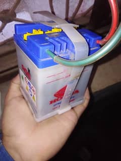 Honda 70cc battery for sale only one month used All ok Aaj hi utari hy