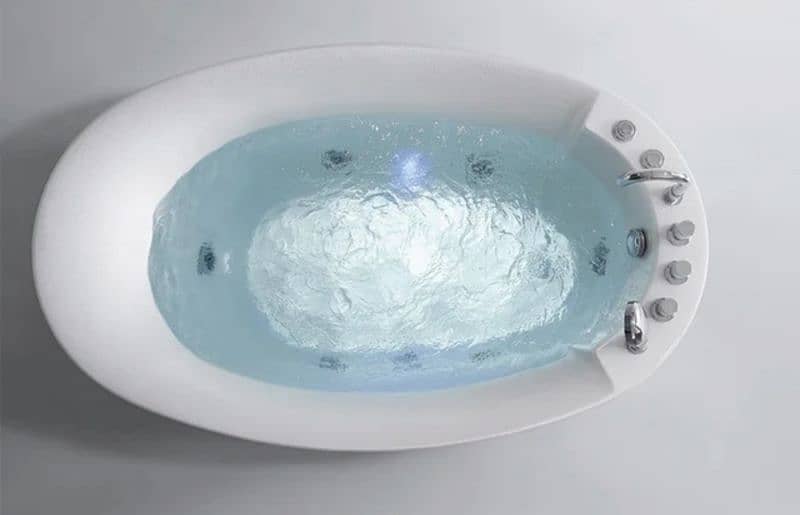 Acrylic jacuuzi Bathroom Jacuzzi Bath tub shower try 0