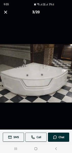 Acrylic jacuuzi/Bathroom Jacuzzi/ Bath tub/ BathRoomcorner Shelf 5