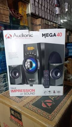 Audionic Mega 40 Blue Tooth Sounds System Speaker Box Packed