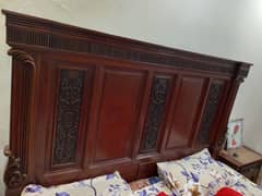 Bed set solid wood 6 months used new condition