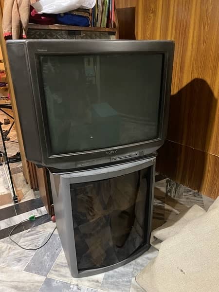 SONY TV with TV Trolley for SALE 1