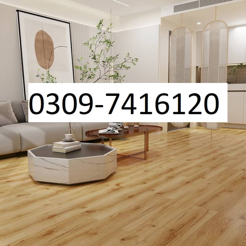 vinyl flooring, wooden floor in cheap price - quick install in Lahore 1
