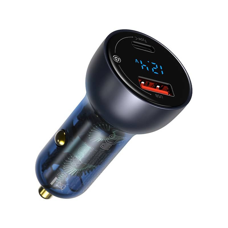 Baseus Car Charger 65W QC with 100W Type C to C Cable Pin Packed 2