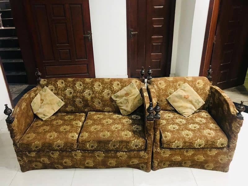 Wooden Sofa Set for Sale with Table 1