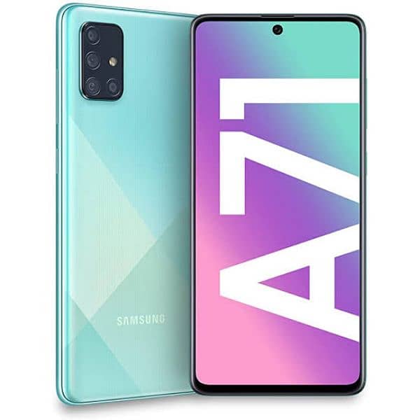 SAMSUNG GALAXY A71 BLUE COLOR 128gb rom 8gb ram CONDITION 10/9 0