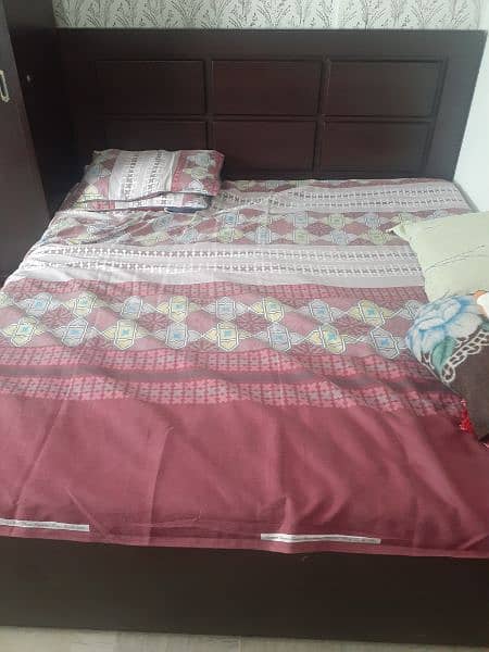 room set bed almari full size 0