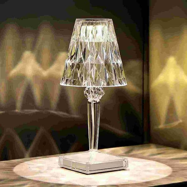 DIAMOND Desk Light Cordless Crystal Table Lamp 4