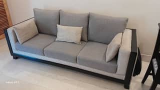 6 Seater Sofa Set, Used, Fabric Finish