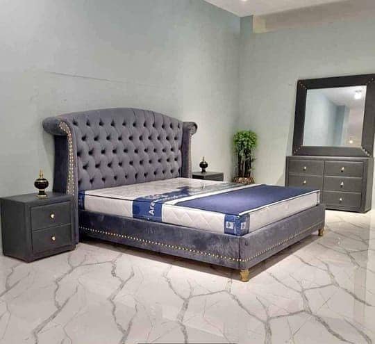 Bed/double bed/wooden bed/furniture/king size bed/luxury bed 19