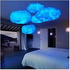 Cloud light , wall hangging decoration [ Blue , Black , Golden ]