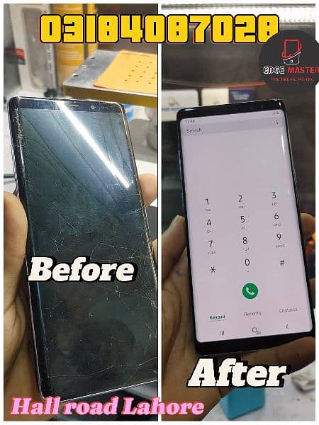 Glass Crack Change Samsung S10,S20,S21,S22,S23,Note20Ultra,Note10, 8