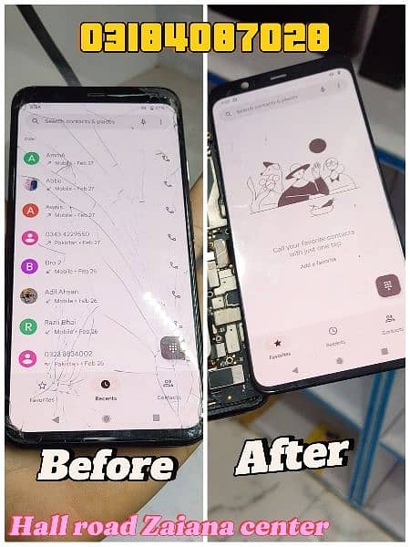 Glass Crack Change Samsung S10,S20,S21,S22,S23,Note20Ultra,Note10, 9