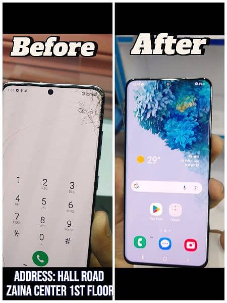 Crack Display repair Samsung S10,S20,S21,S22,S23,Note20Ultra,Note10, 8