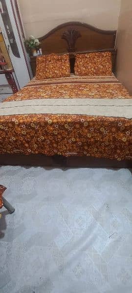wooden bed good condition completed bed 1