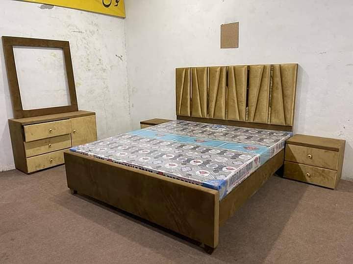 Double Bed,bed,poshish bed,bed for sale,bed set,furniture for sale 5