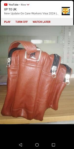 pure leather beg locally hand made 2
